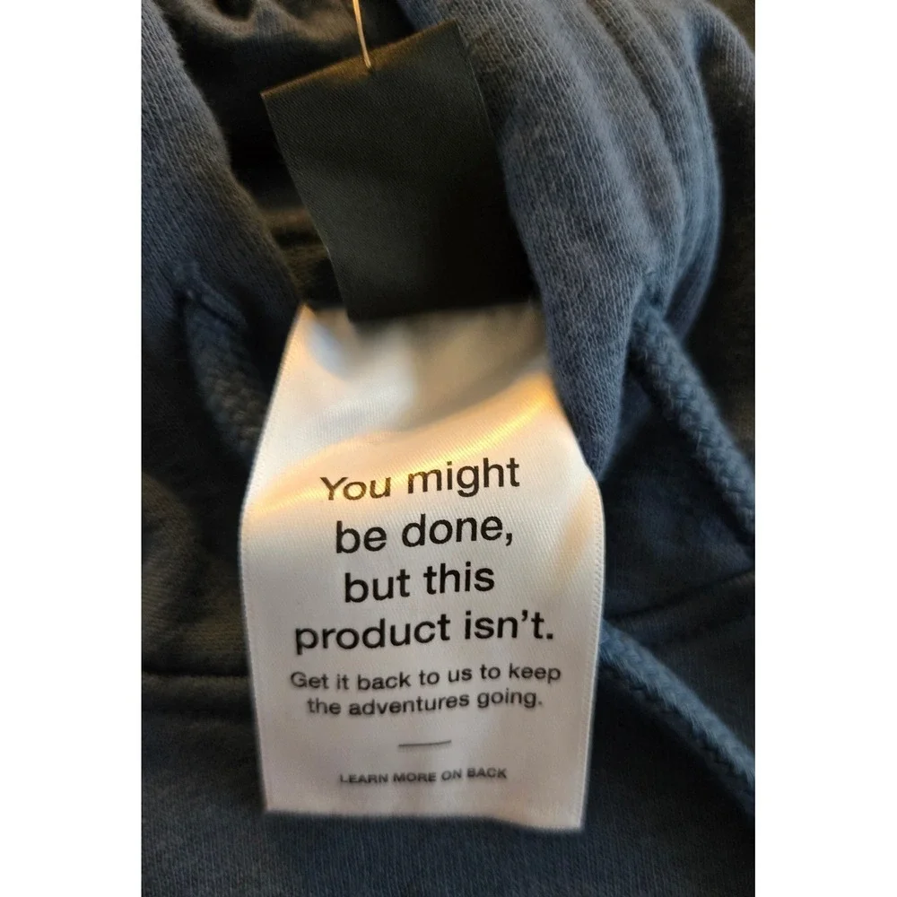 The North Face Mens Box NSE Pullover Hoodie Shady Blue NF0A7UNSMPF-S Small NWT